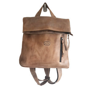NWOT Bed Stu Howie  Backpack Leather Handmade Cream Beige Tan